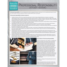 Professional Responsibility (Speedy Study Guide) Paperback, Speedy Publishing LLC