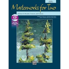 Masterworks for Two: 10 Duets for Recitals Concerts and Contests Book & CD Paperback, Alfred Music