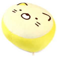 Sumikogurashi麻糬素色玩偶抱枕 貓, 乳霜