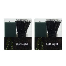 리빙도쿄 LED 장식용 전구 갈런드 20구 2p, 웜화이트