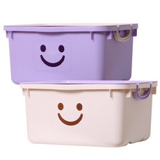 보노하우스 국내 제조 모던 초대형 해피박스, 바이올렛 + 아이보리, 1개