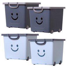 BONOHOUSE 摩登快樂盒 藍色 2入 + 海軍藍 2入, 1套, 混合顏色, 370 x 370 x 320mm