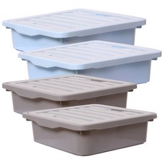 BONOHOUSE Rev Storage 居家收納盒 M 藍色 2p + 灰色 2p, 1套, 混色