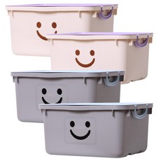 BONOHOUSE 摩登超大型快樂箱 46L 紫羅蘭色 2入 + 象牙白色 2入, 混合顏色, 1套