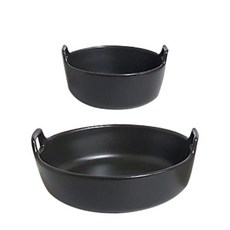 Provence Korea 沙拉碗 C069 + C068, 黑色的, 2件