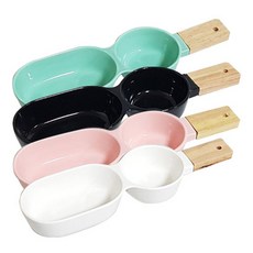 푸코 프로방스코리아 C065 우드 핸들 2구 나눔 볼 유광, 화이트, 그린, 핑크, 블랙, 4개