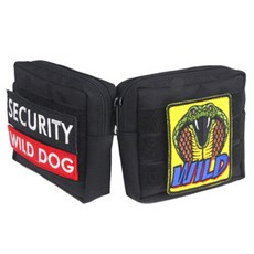 와일드독 반려견 커스텀 파우치 Black, 2개