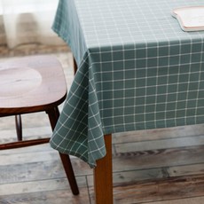 ECODY Squetty Line 格子桌布, 藍色, 90 x 90 厘米