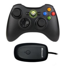 마이크로소프트 XBOX360 무선패드 + PC리시버, 1세트