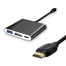 겜맥 닌텐도스위치 HDMI 컨버터 + 라운드 케이블 1.4, 1세트