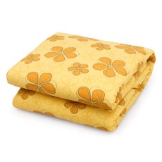 Woojungplus EMF花卉印花電熱毯 UST-01, S(100 x 180cm), 黃色