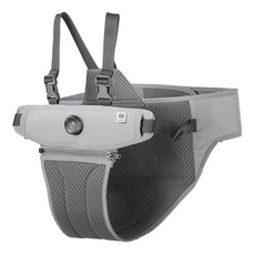 허그파파 다이얼핏 투웨이 아기띠 부스터, 라이트그레이