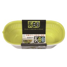 코쿠보 타원형 채반 + 용기 세트, 그린(KK-302), 1개