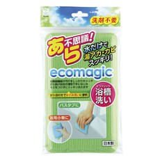 [쿠팡 직수입] 코쿠보 에코매직 마이크로파이버 욕조 스폰지 그린 3295, 1개입, 1개