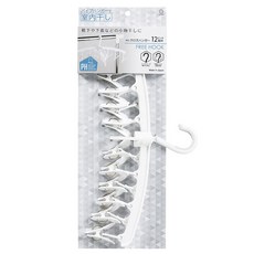 코쿠보 피에이치 회전 가능 십자가형 빨래 집게 12p 옷걸이 KL-075, 1개