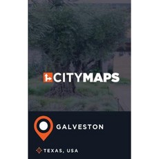 美國德州加爾維斯頓城市地圖平裝本, Createspace獨立發布平台