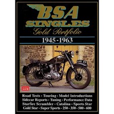BSA Singles Gold Portfolio 1945-1963 Paperback, Brooklands Books