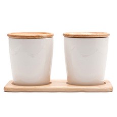 ACACIA 密封罐 白色 2入組, 1套