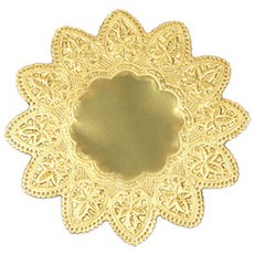Donna&deco 星形蕾絲紙墊 9.5cm, 金色, 100個