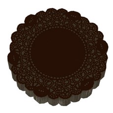 도나앤데코 엘리니 도일리 페이퍼 10cm, 초코, 250개