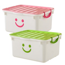 Bono House 白色特大號快樂盒, 粉紅色 + 綠色, 450 x 400 x 250 mm, 2個