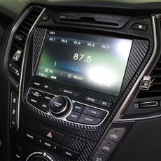 bym Santa Fe DM碳貼紙中心純淨Navi, 1個, 單色