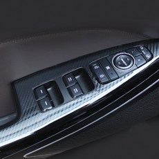 bym All New K7 碳纖維窗戶開關5D貼紙, 1個, 單一顏色