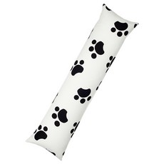 Ein Haus 腳印棉質身體枕套, 白色