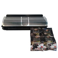 태형산업 연기잡는 럭셔리 간편그릴 + 숯불 착화제 4p, 1세트