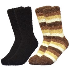 맘바 산모 롱 수면양말 2p, 1세트, 블랙, 브라운ST