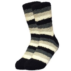 맘바 임산부용 롱 수면 양말, 블랙 스트라이프, 1개