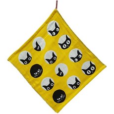 라페조 고리 핸드타올 얼굴 고양이, 혼합 색상, 1개