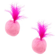 Dr.Mini貓薄荷毛球 5cm, 粉色的, 2件