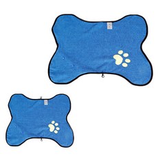 Dr.Mini貓咪&狗狗優質地毯毛巾組, 藍色
