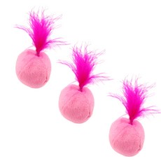 Dr.Mini貓薄荷毛球 5cm, 粉色的, 3片
