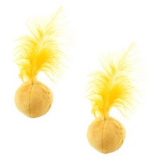 Dr.Mini貓薄荷毛球 5cm, 黃色的, 2件