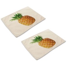 Owl Living 甜蜜鳳梨餐墊 2入, J, 42 x 32 cm, 2個