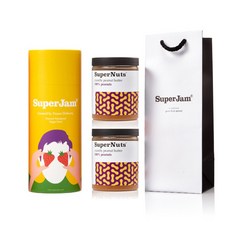 슈퍼잼 앤 슈퍼너츠 2종 세트 A + 원통 옐로우 + 쇼핑백, 600g, 1세트