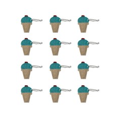 Loofah-art Blue Moon冰淇淋天然絲瓜布, 1入, 12個