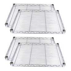 KORACK 25 餡餅金屬擱板 450 x 450 毫米擱板 4p, 鉻（銀）