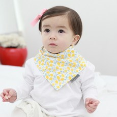 BEBE CHOUETTE 孩童棉質印花圍兜