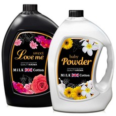 ATO Safe MiLK Cotton 香水 Sweet Love Me 衣物柔順劑 3.06L + 爽身粉衣物柔順劑 3.06L, 1組