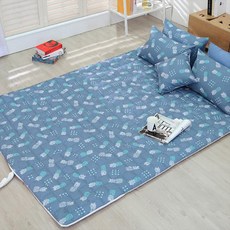 snooZZ 水暖墊床包 S號 鳳梨款, 1入, 藍色