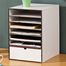 4MERIT 抽屜式文件櫃, 白色, 6層