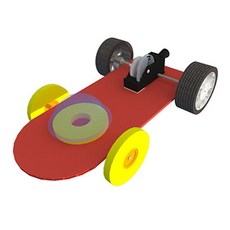 향앤미과학 STEAM 사이언스 씽씽 스프링 탄성 자동차 실험세트, 1세트