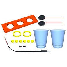 향앤미과학 STEAM 사이언스 휴대용 오디오 시스템 싱글 스테레오 스피커 만들기 실험세트, 1세트