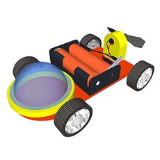 향앤미과학 STEAM 사이언스 슈퍼 전동 풍력 자동차 실험세트, 1세트