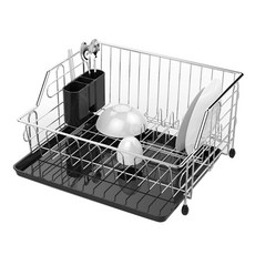 스타픽스 국산 압연 식기건조대 1단 스탠드, 그레이, 1개