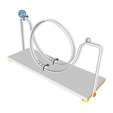 향앤미과학 STEAM 사이언스 오메가형 자석 롤러코스터 실험세트 일반형, 1세트