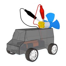 향앤미과학 STEAM 사이언스 창작용 전동 풍력 자동차 실험세트, 1세트